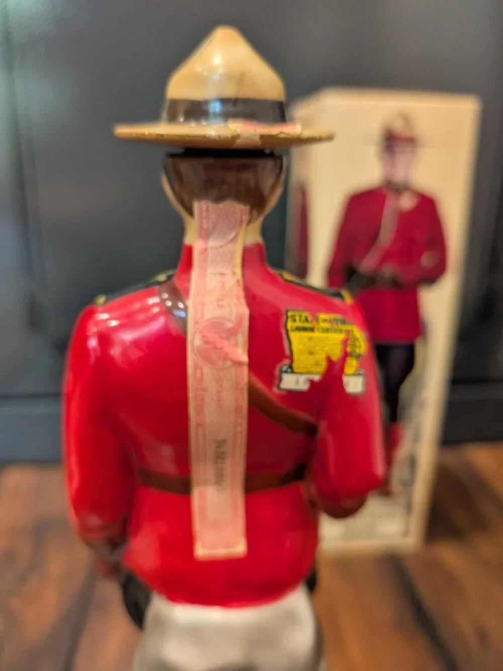 A-1969 Series Canadian Mist Whiskey Mountie Decanter Barton Distillery with Box